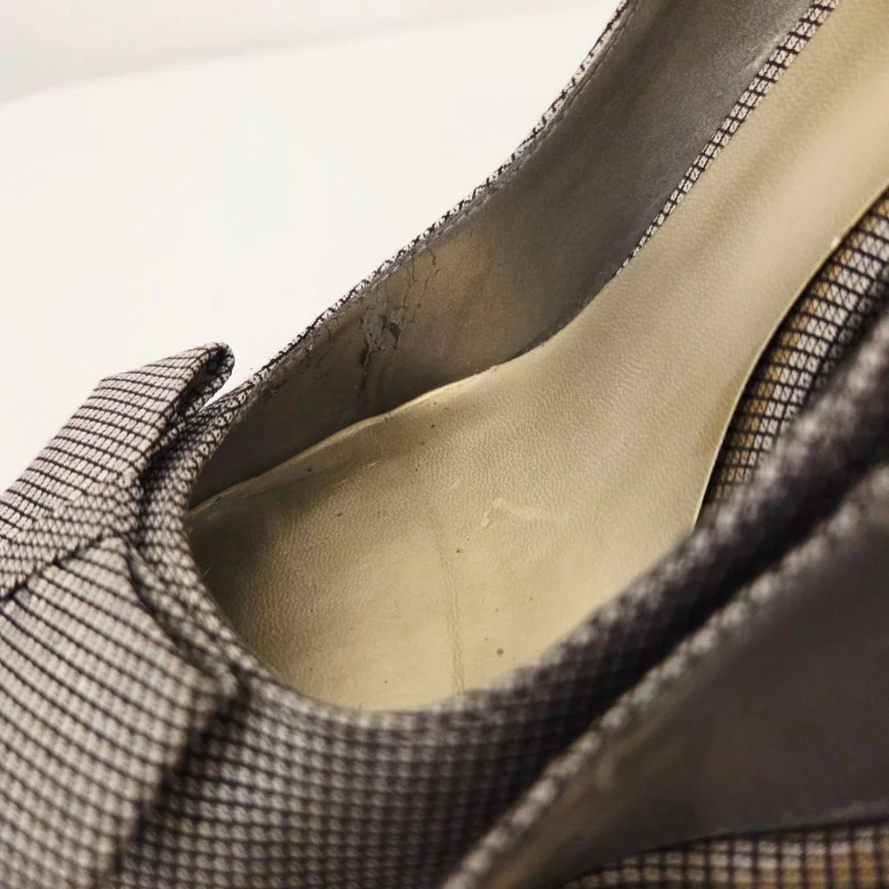 Ann Marino Tuxedo Bowtie Vintage Pumps Size 8.5